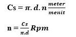 Rumus Mencari Kecepatan Rpm